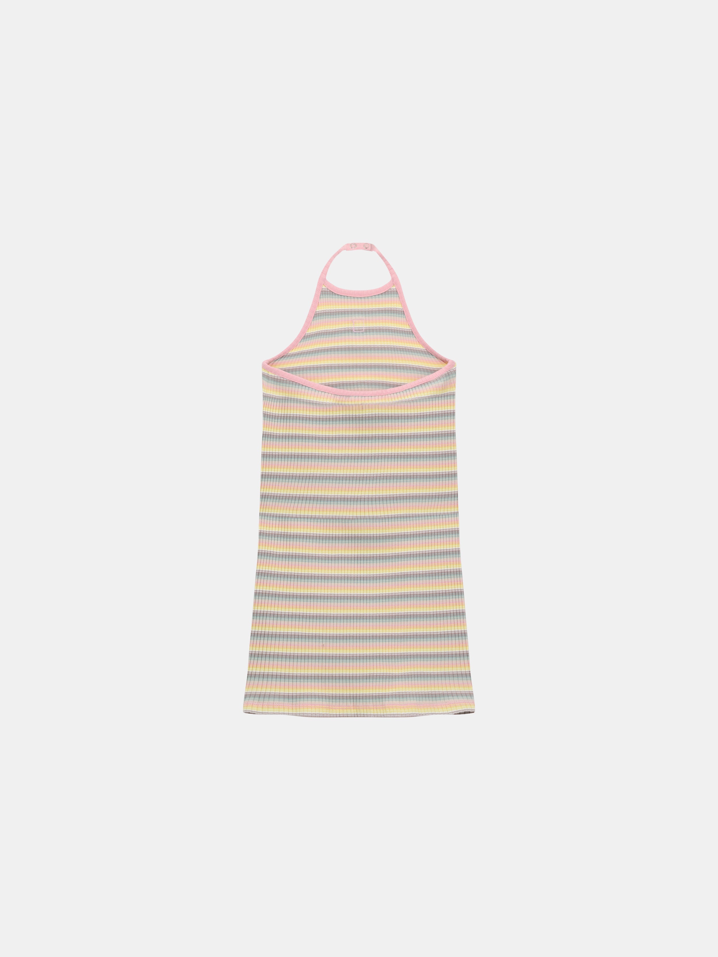 KIDS - KIDS' MA STRIPE HALTER DRESS - Multi