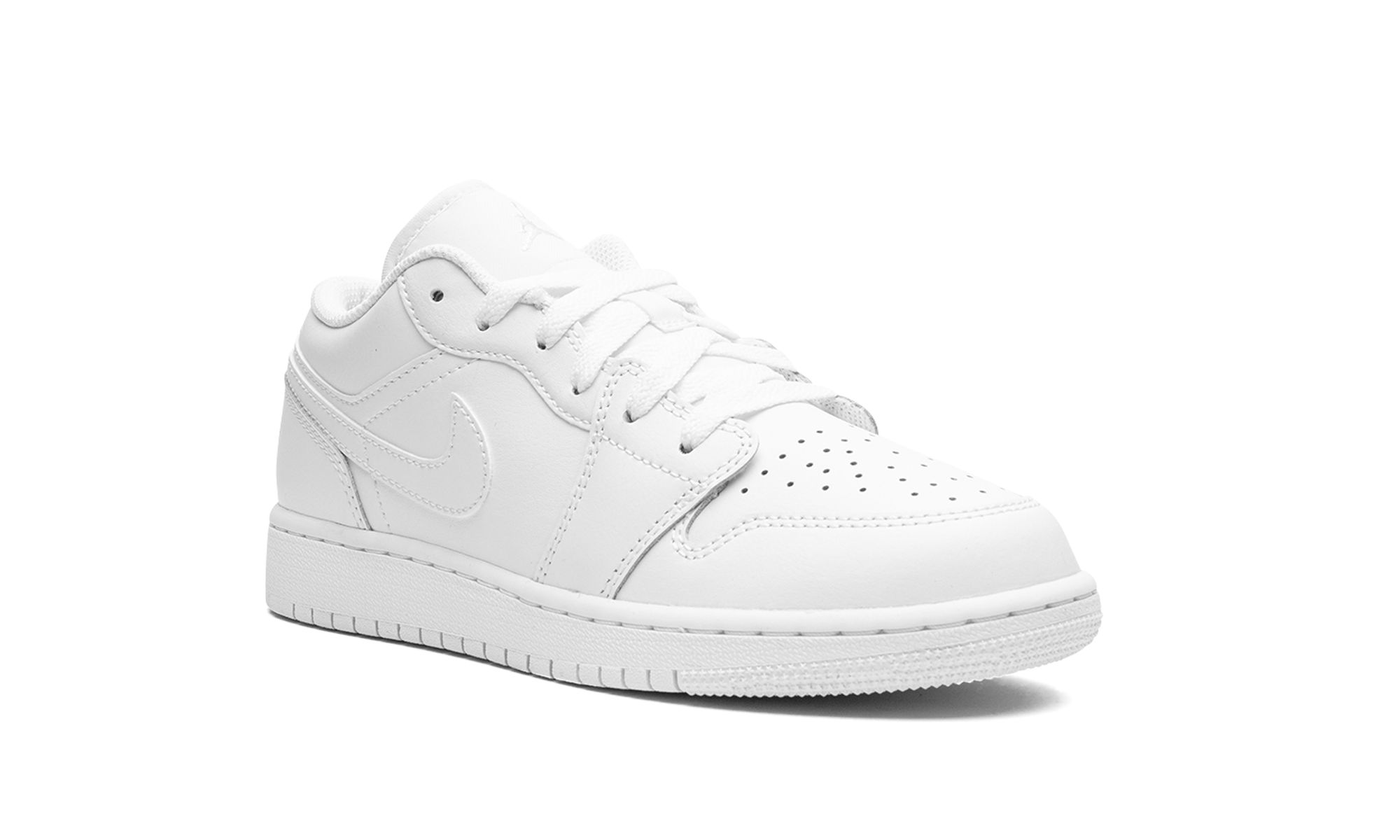 Air Jordan 1 Low GS "Triple White" 553560 136