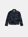 CHATEAU PALMS JACQUARD JACKET - Indigo