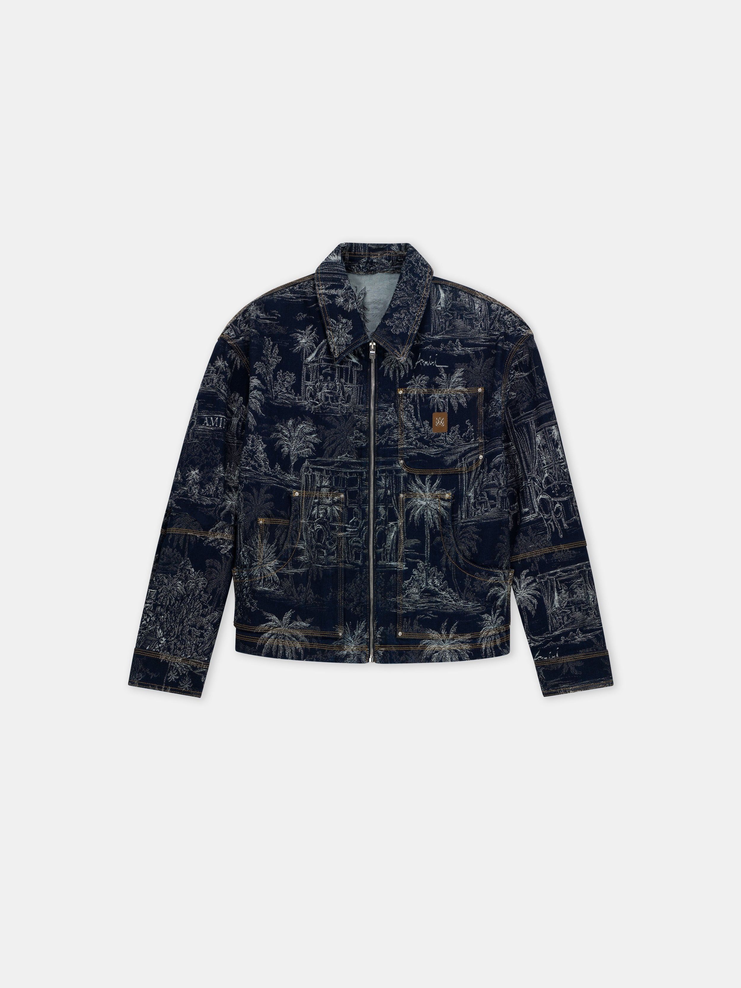 CHATEAU PALMS JACQUARD JACKET - Indigo