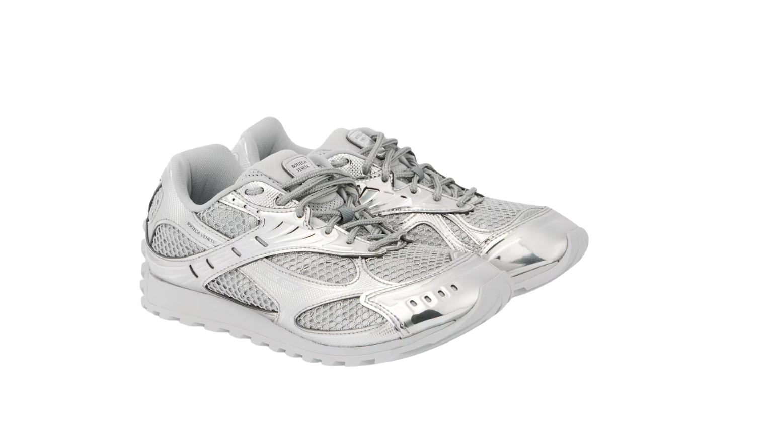 BOTTEGA VENETA ORBIT: Silver Sneaker