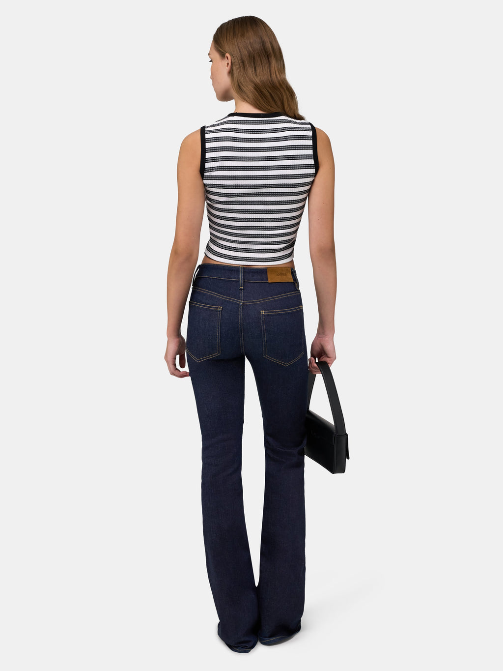 WOMEN - WOMEN'S MA STRIPED SLEEVLESS TOP - White