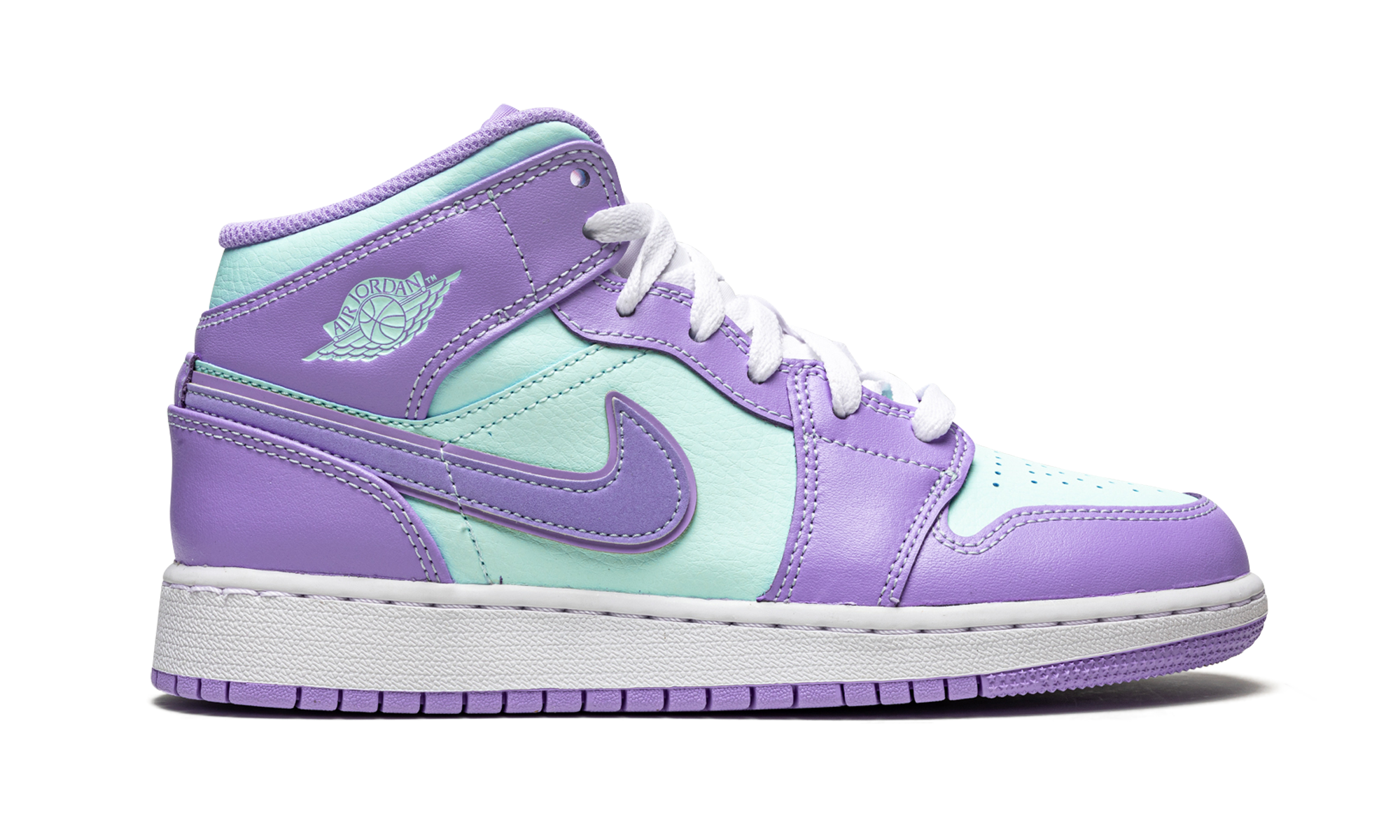 Air Jordan 1 Mid GS "Purple Pulse / Arctic Punch" 554725 500