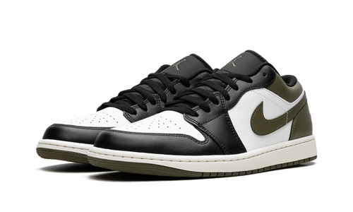 Air Jordan 1 Low "Black Toe Medium Olive" 553558 092