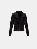 WOMEN - WOMEN'S MA QUAD FLOCKED TOP - Black