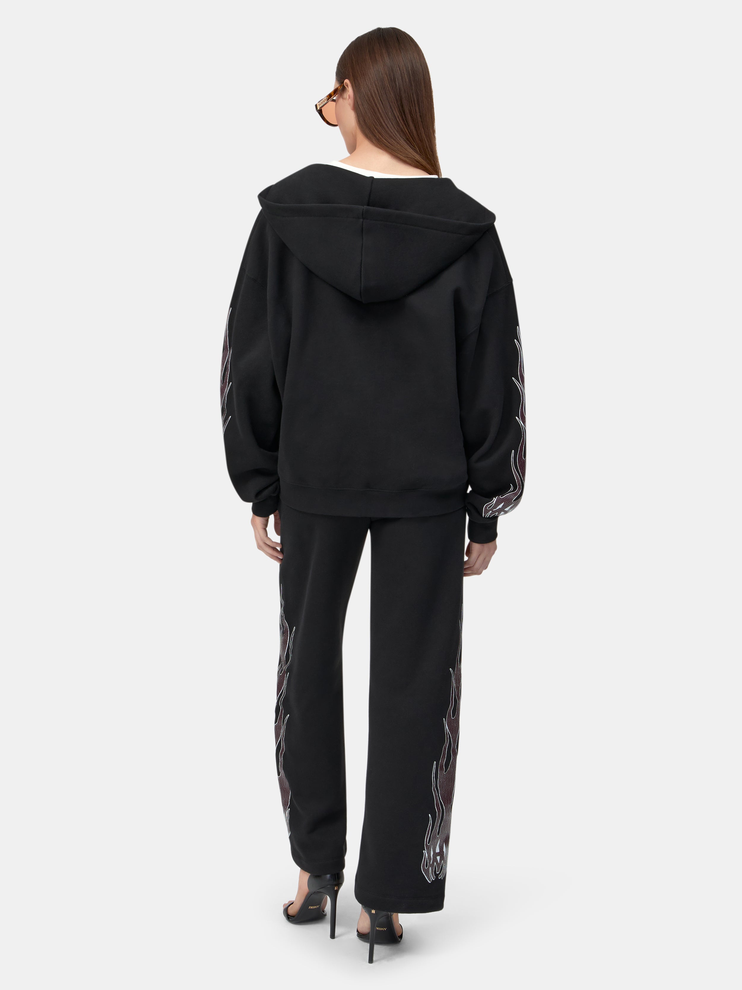 WOMEN - WOMEN'S MA FLAMES ZIP HOODIE - Black