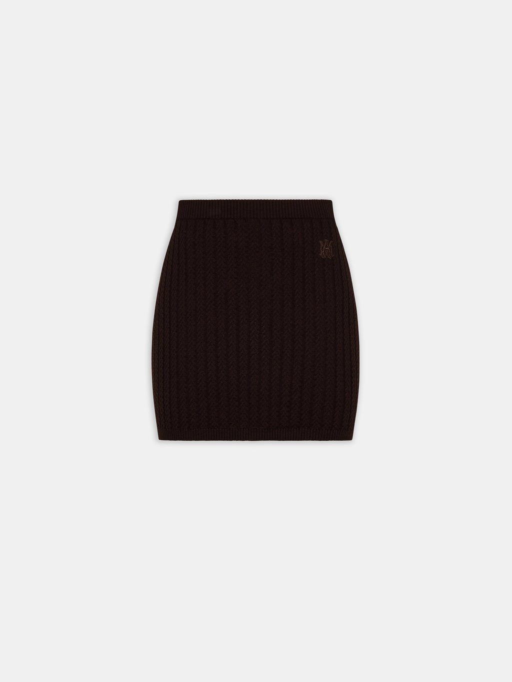 WOMEN - WOMEN'S MA CABLE KNIT SKIRT - Dark Brown