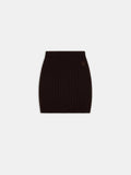 WOMEN - WOMEN'S MA CABLE KNIT SKIRT - Dark Brown