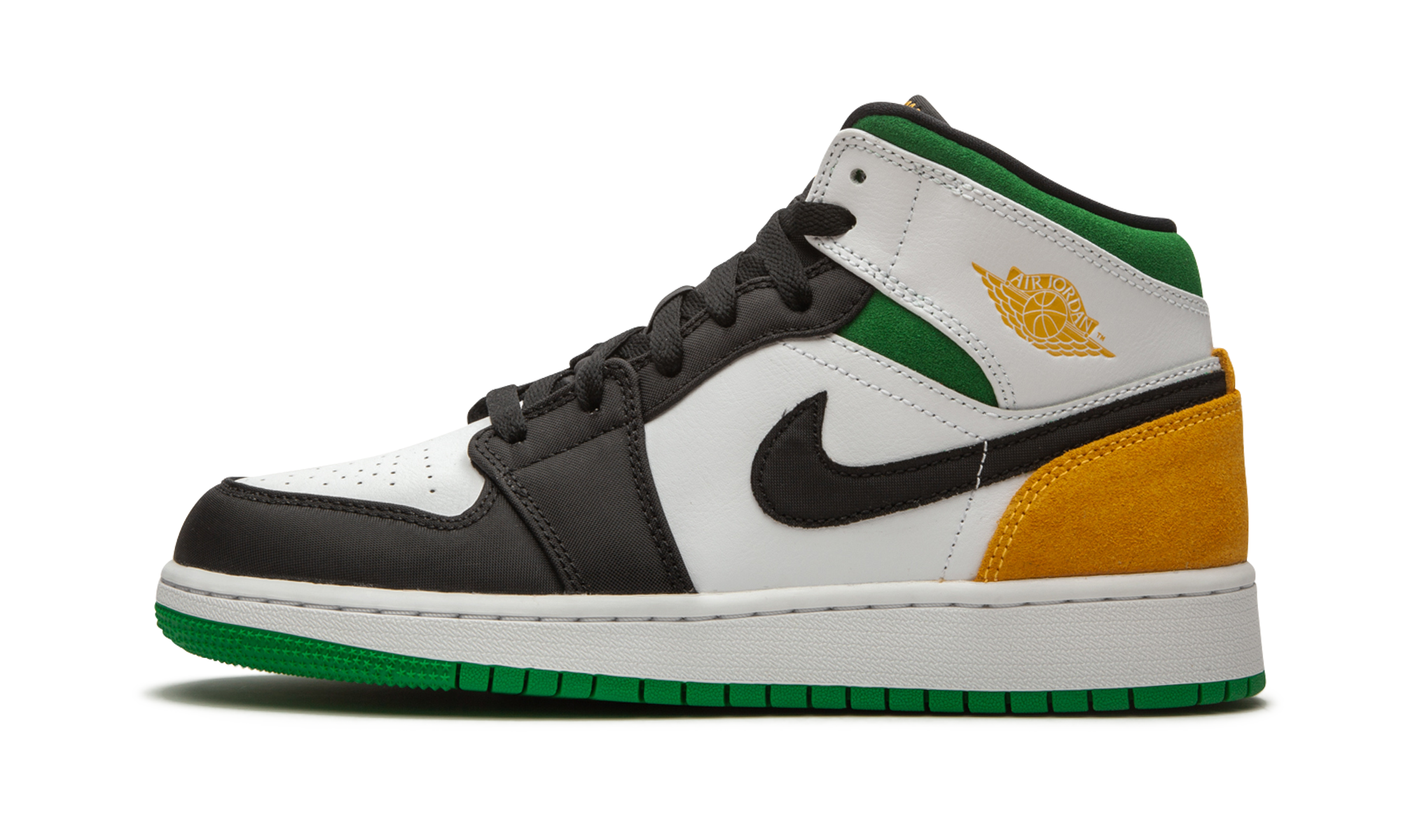 Air Jordan 1 Mid SE GS "Laser Orange / Lucky Green" BQ6931 101