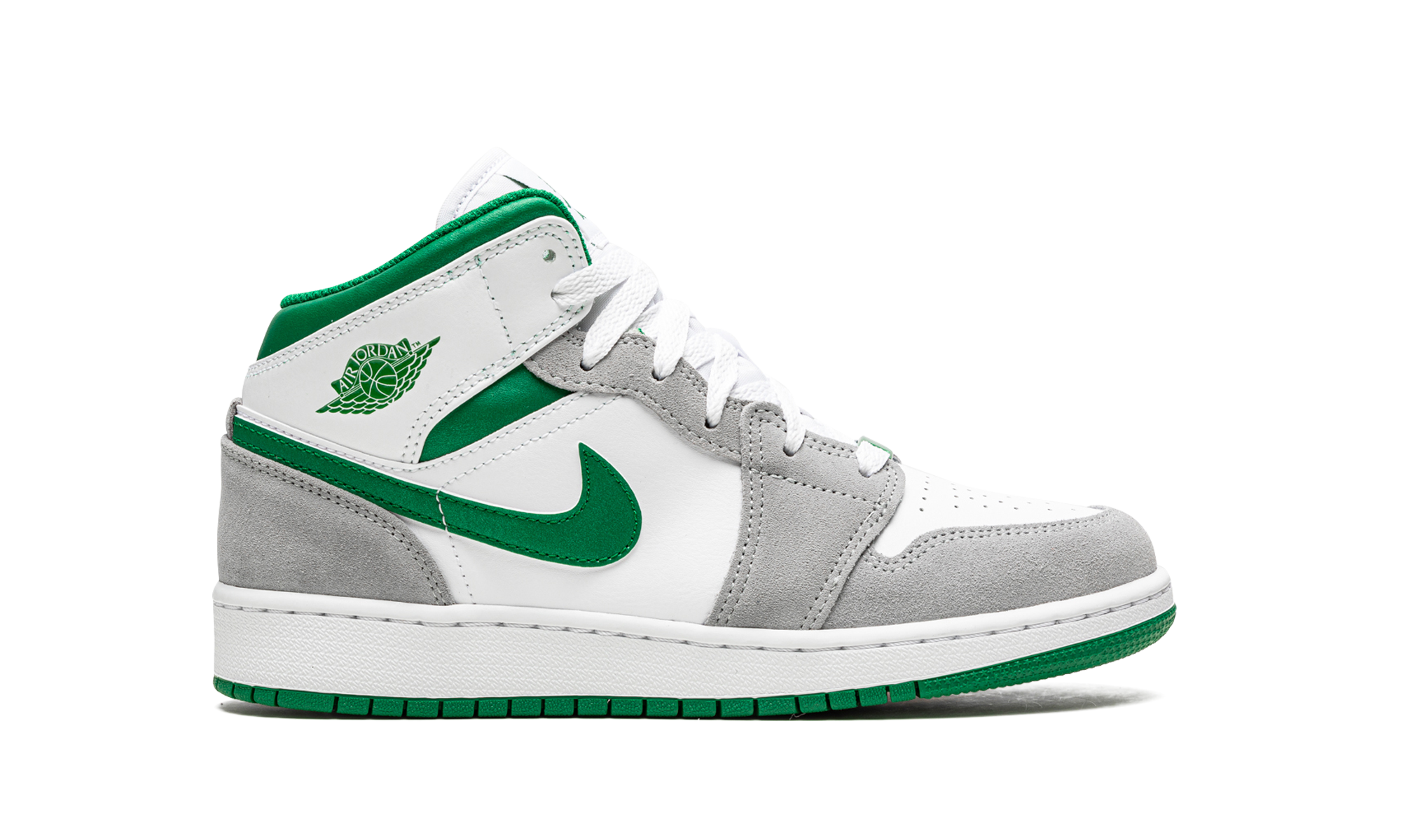 Air Jordan 1 Mid SE GS "Grey / Pine Green" DC7248 103