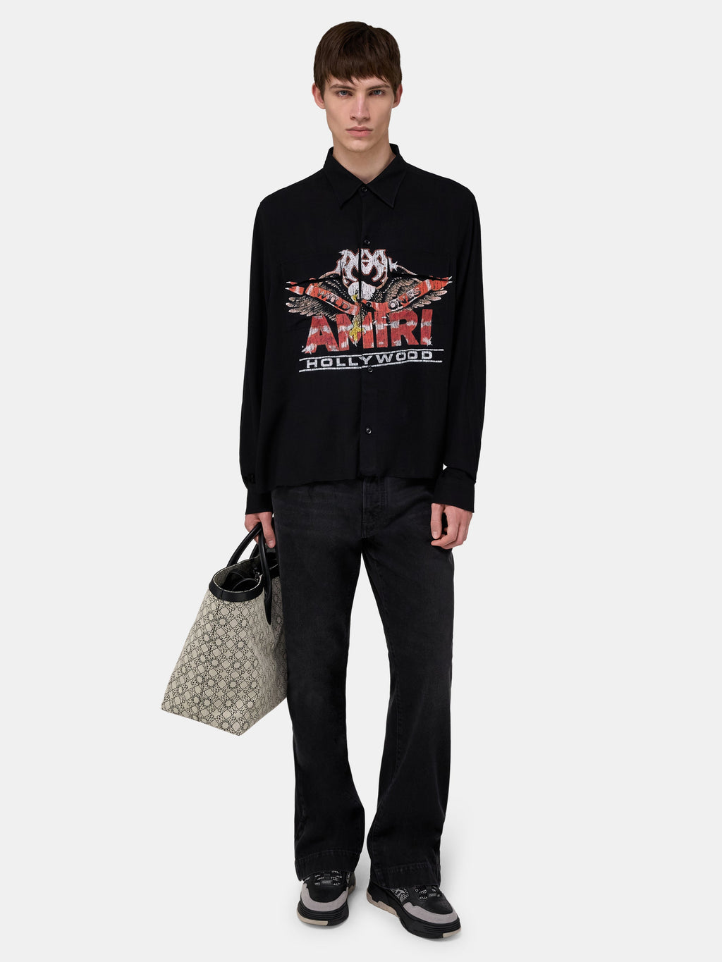 MA EAGLE LONG SLEEVE SHIRT - Black