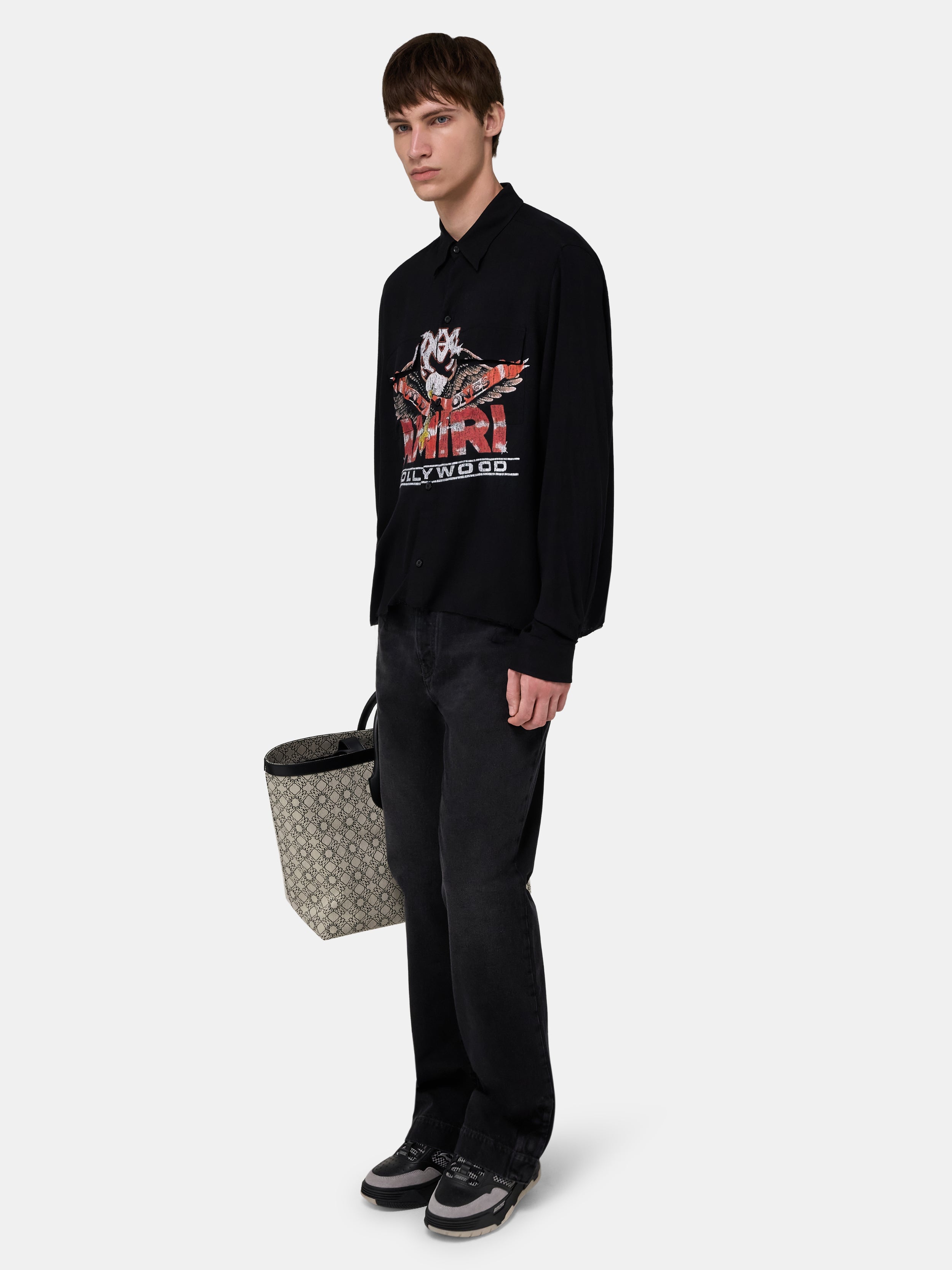 MA EAGLE LONG SLEEVE SHIRT - Black