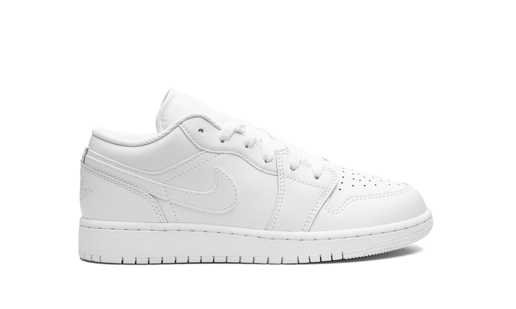 Air Jordan 1 Low GS "Triple White" 553560 136