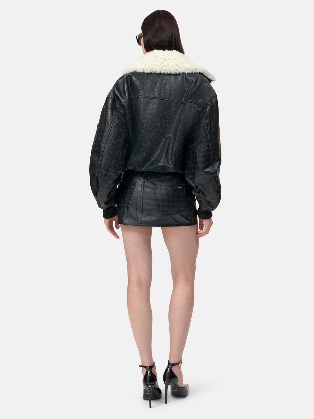 WOMEN - WOMEN'S MA QUAD LEATHER SKIRT - Black
