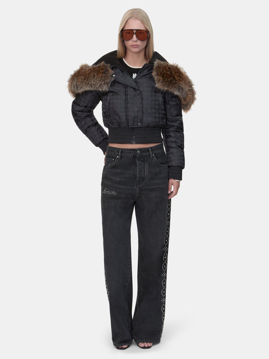 WOMEN - WOMEN'S MA QUAD HOODED DOWN JACKET - Black