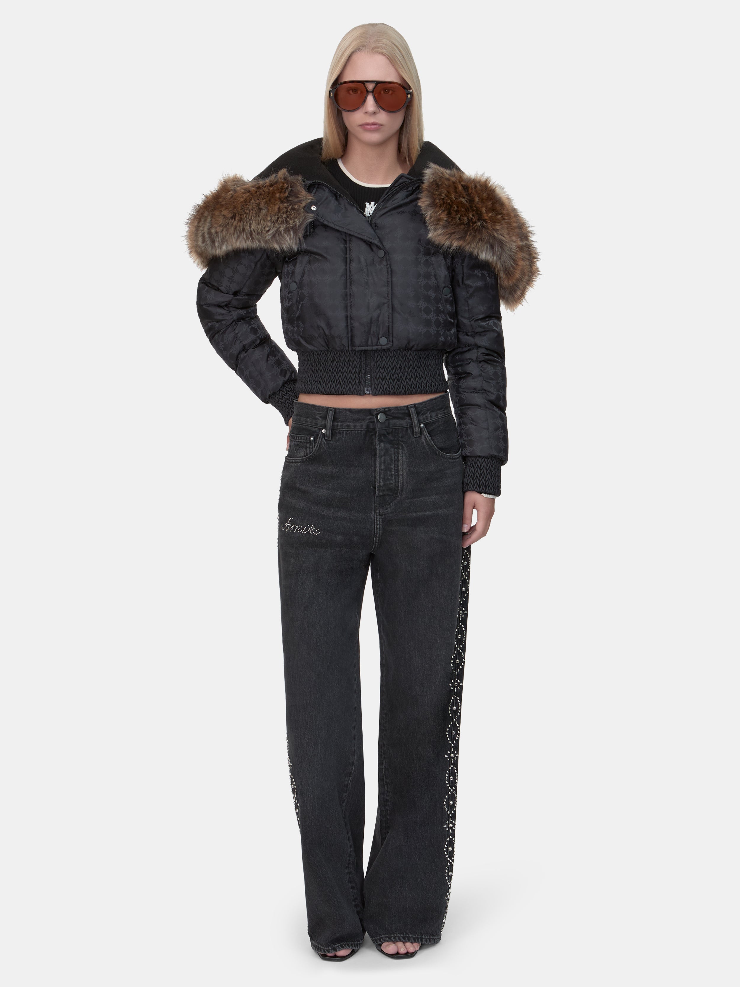 WOMEN - WOMEN'S MA QUAD HOODED DOWN JACKET - Black