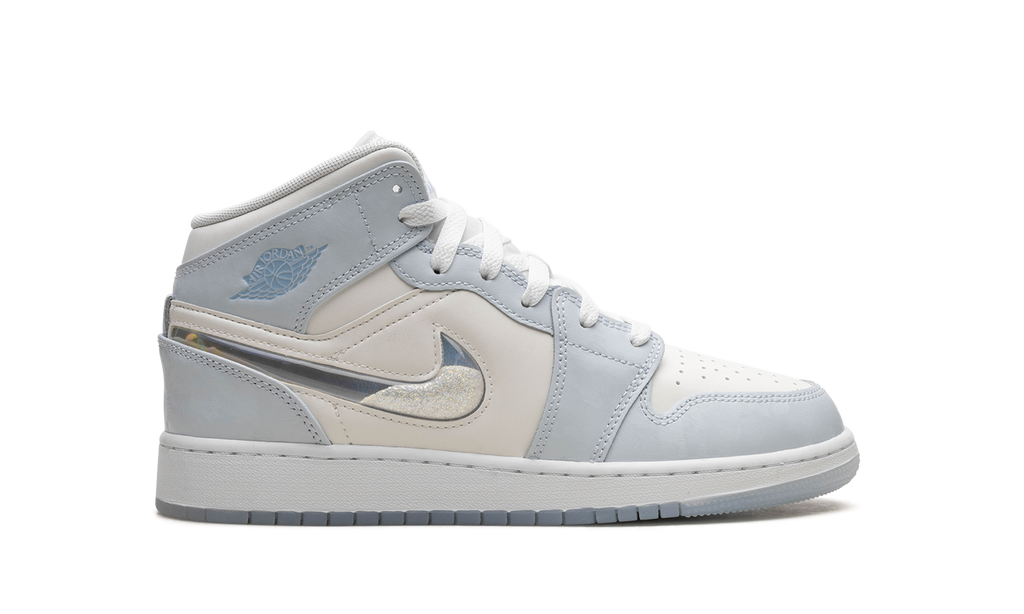 AIR JORDAN 1 MID SE GS "GLITTER SWOOSH" FQ9117 400