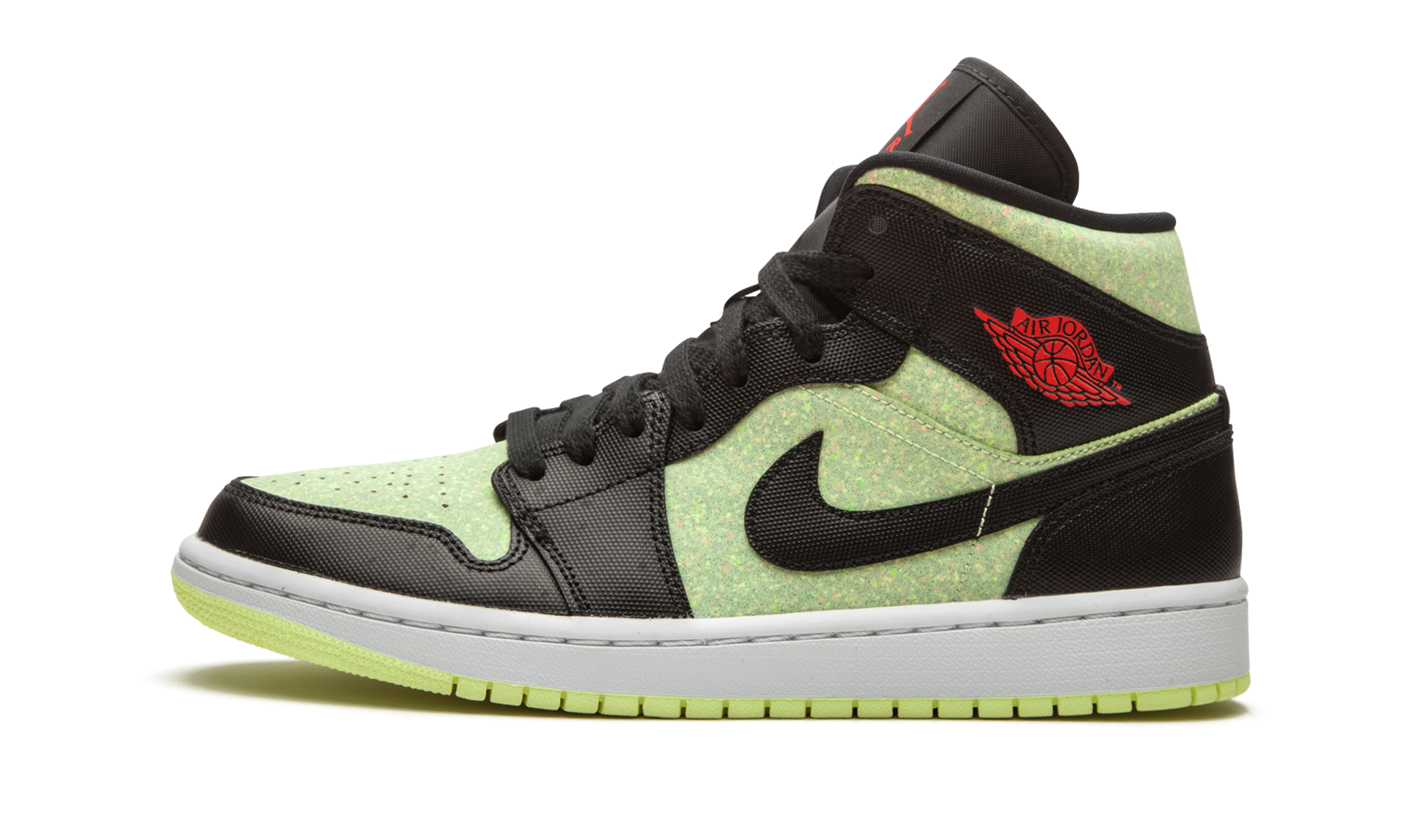 AIR JORDAN 1 MID SE WMNS "Barely Volt / Chile Red" CV5276 003