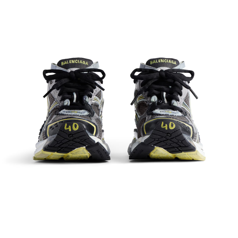 Runner Sneaker – Grey/Yellow/White
