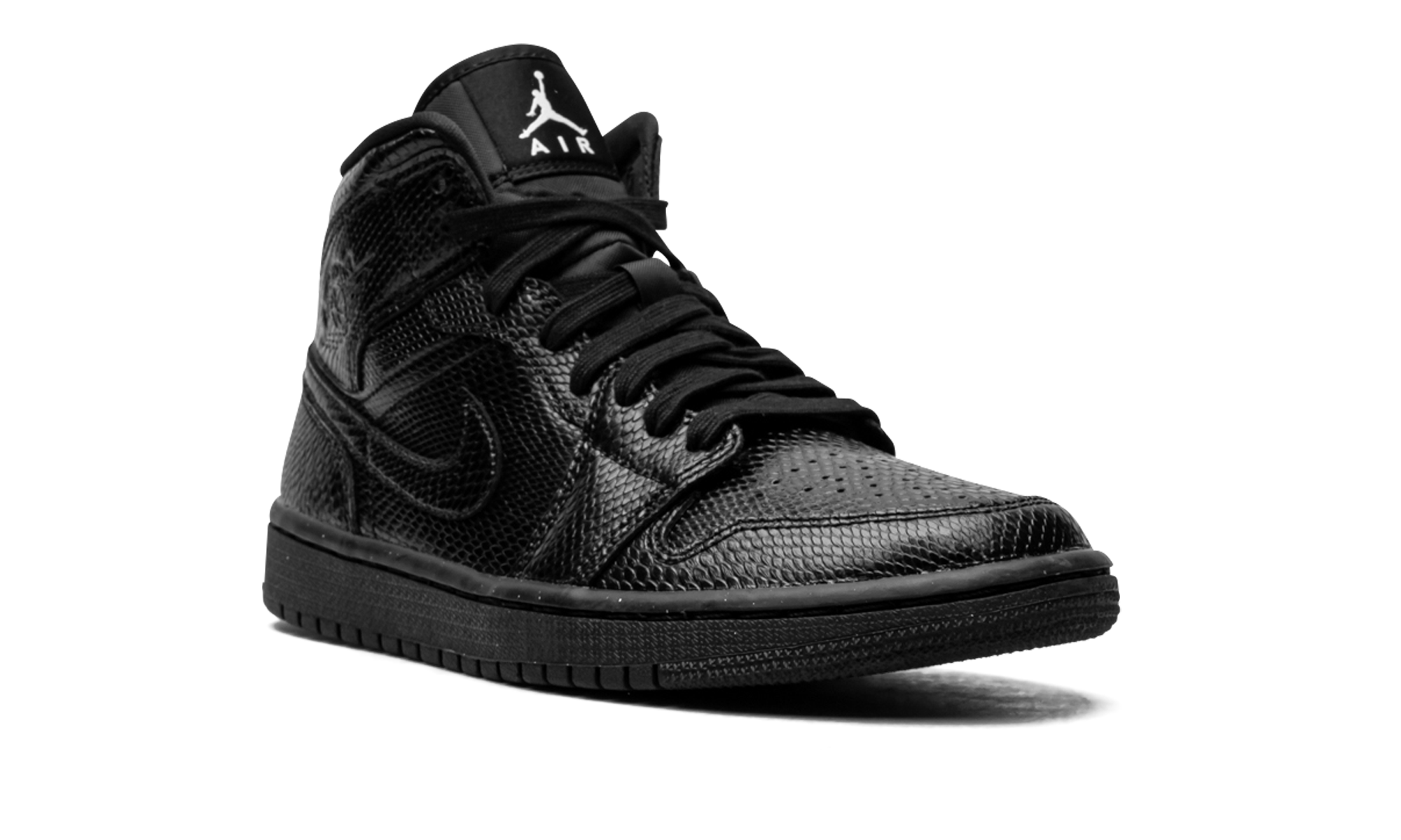 AIR JORDAN 1 MID WMNS "Black Snakeskin" BQ6472 010