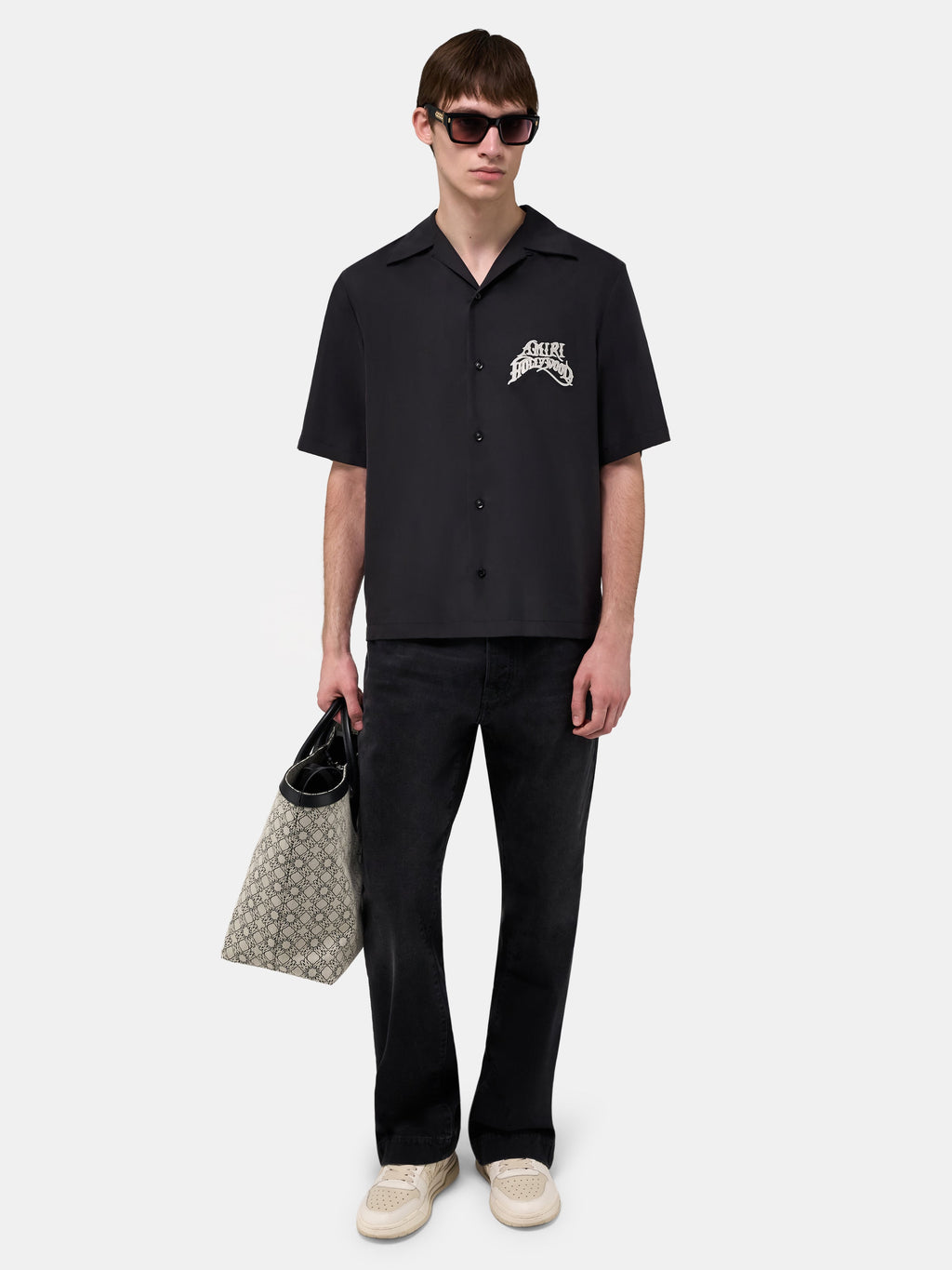 AMIRI HOLLYWOOD CAMP SHIRT - Black