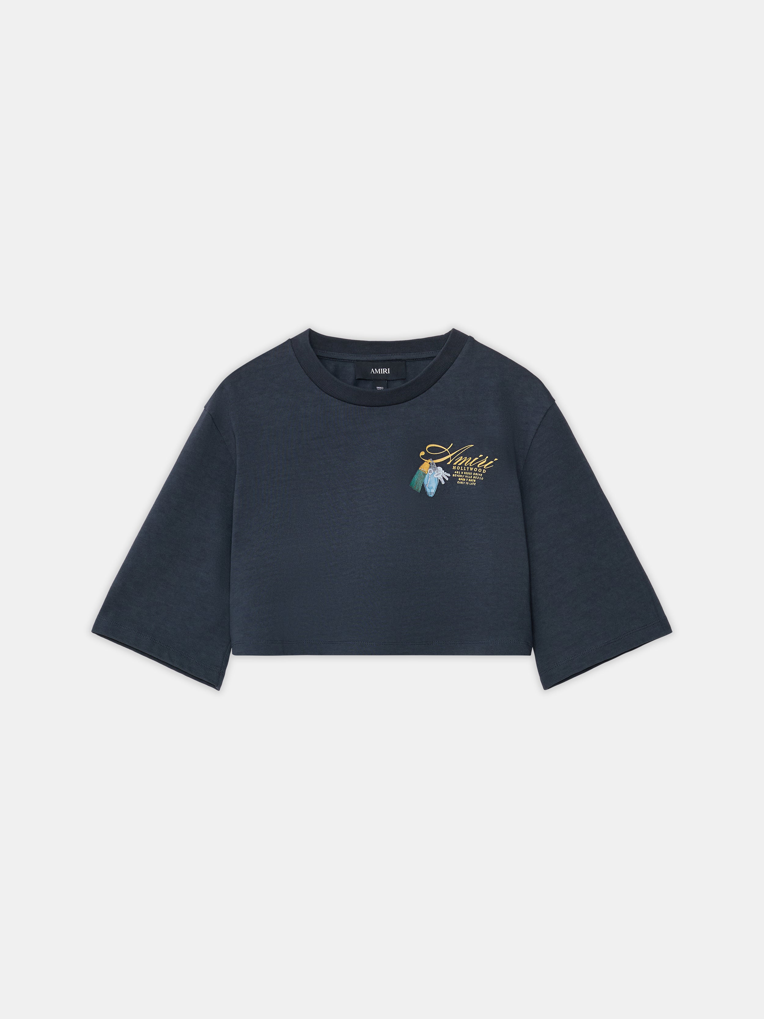 WOMEN - WOMEN'S CHATEAU KEYS CROPPED TEE - Black