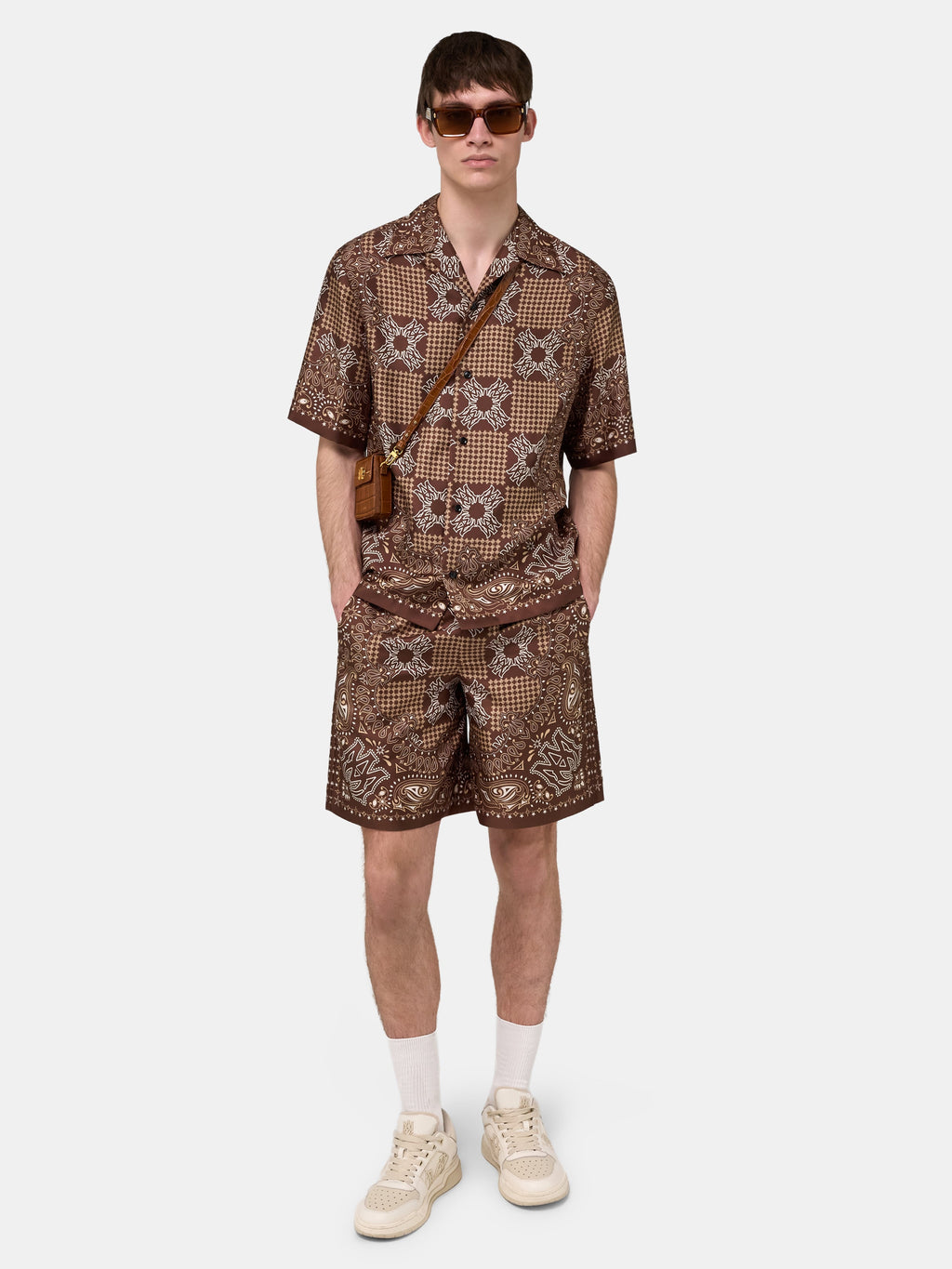 MA CHECK CAMP SHIRT - Tobacco