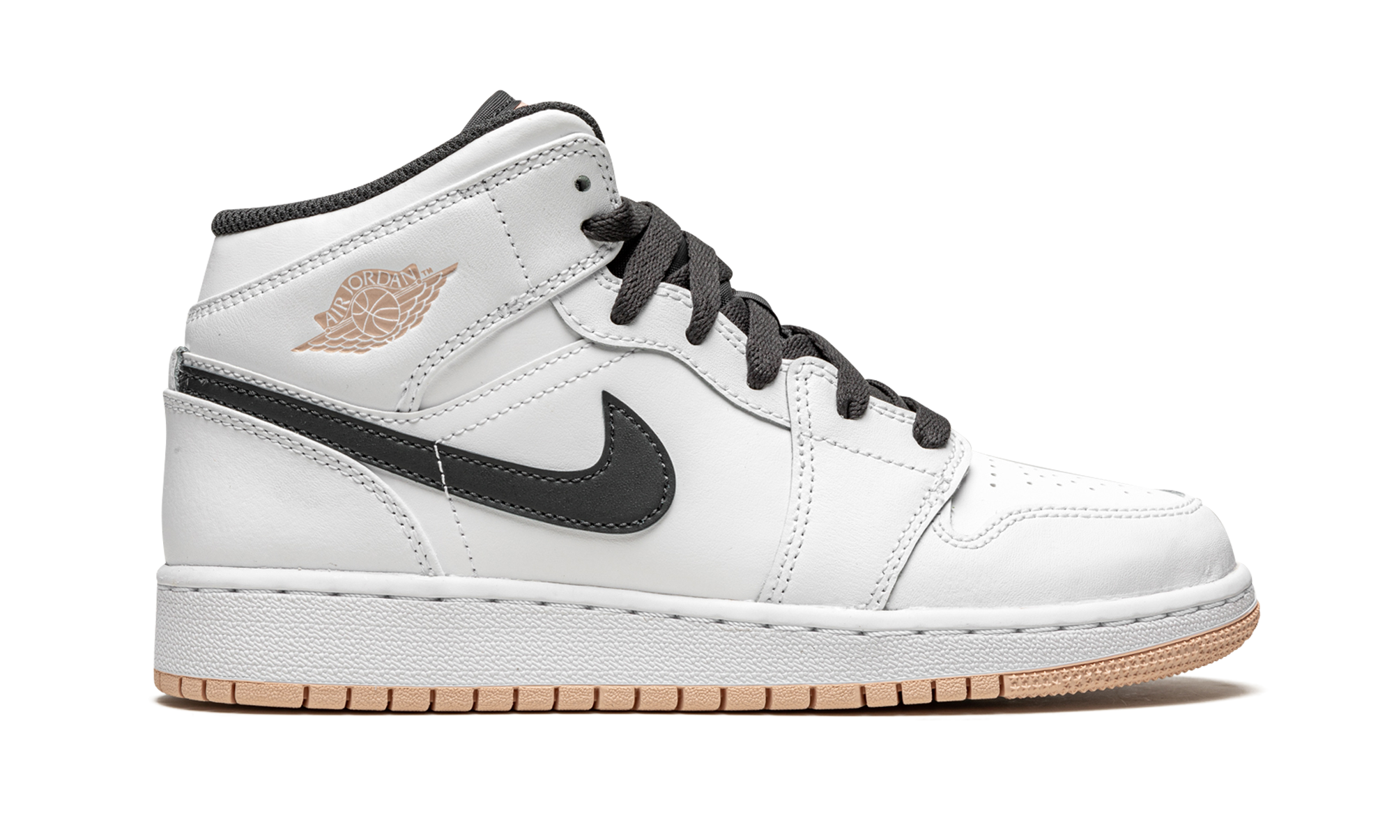 Air Jordan 1 Mid GS "White / Arctic Orange" 554725 180