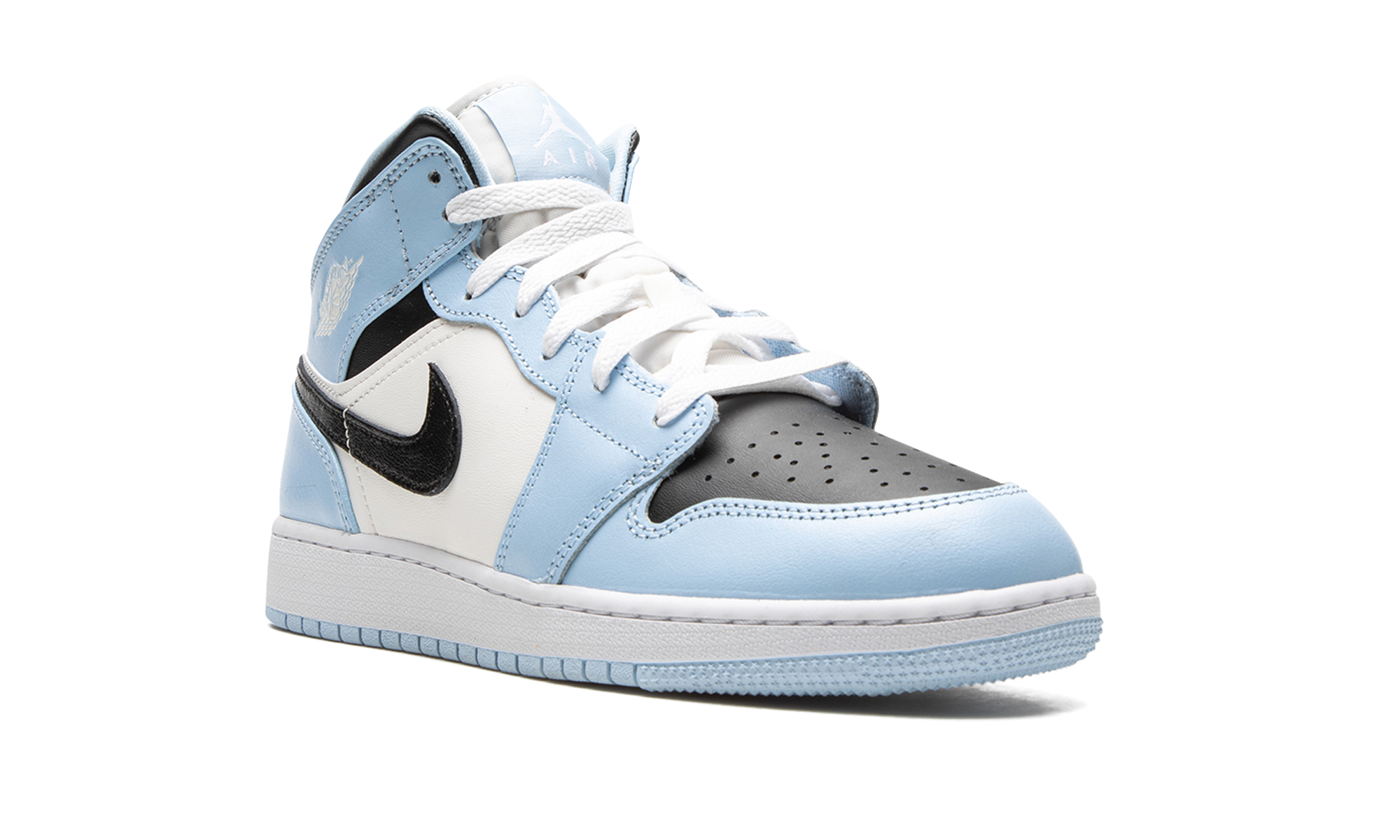 Air Jordan 1 Mid GS "Ice Blue" 555112 401
