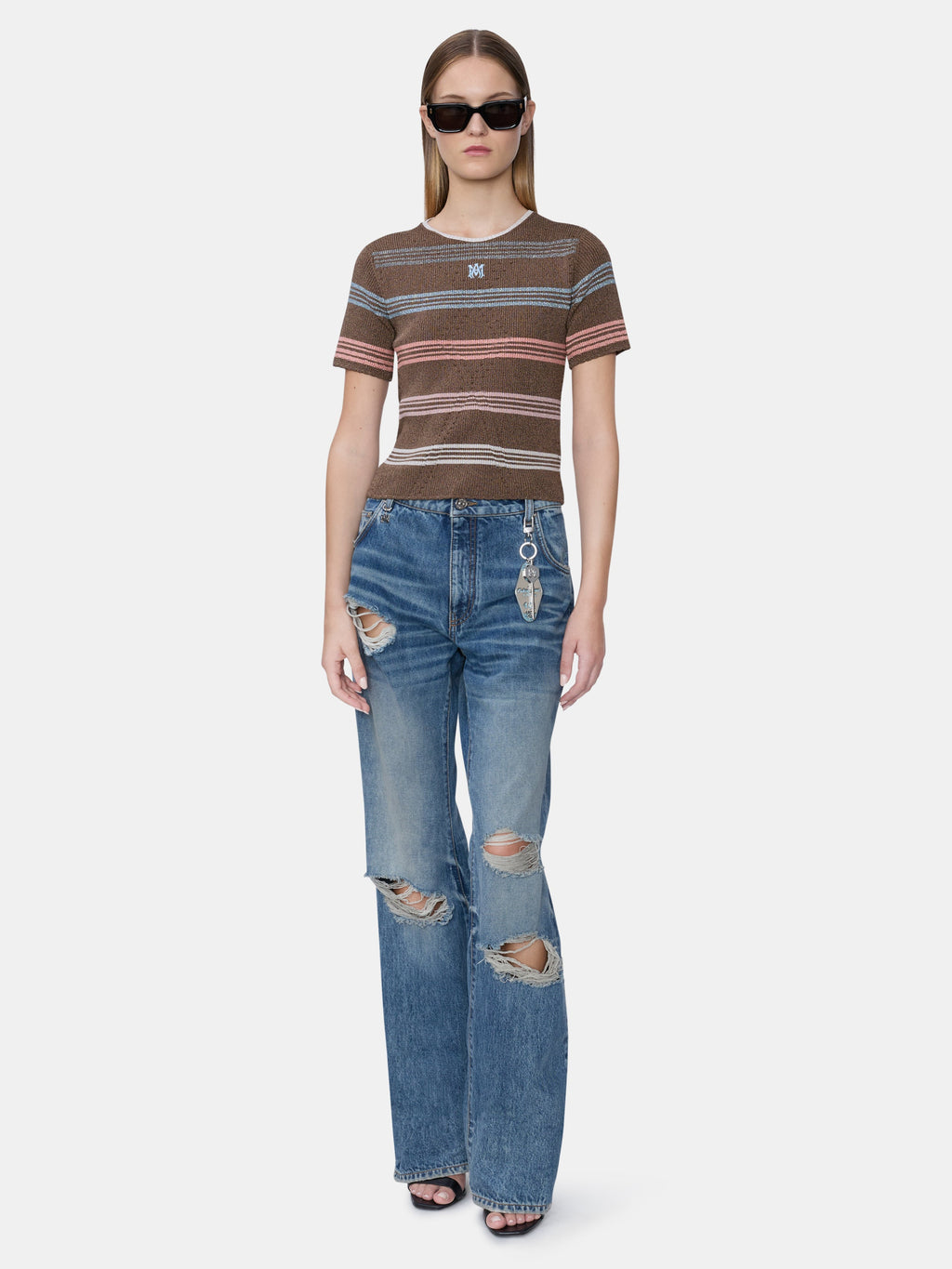 WOMEN - WOMEN'S MA STRIPE TEE - Tobacco