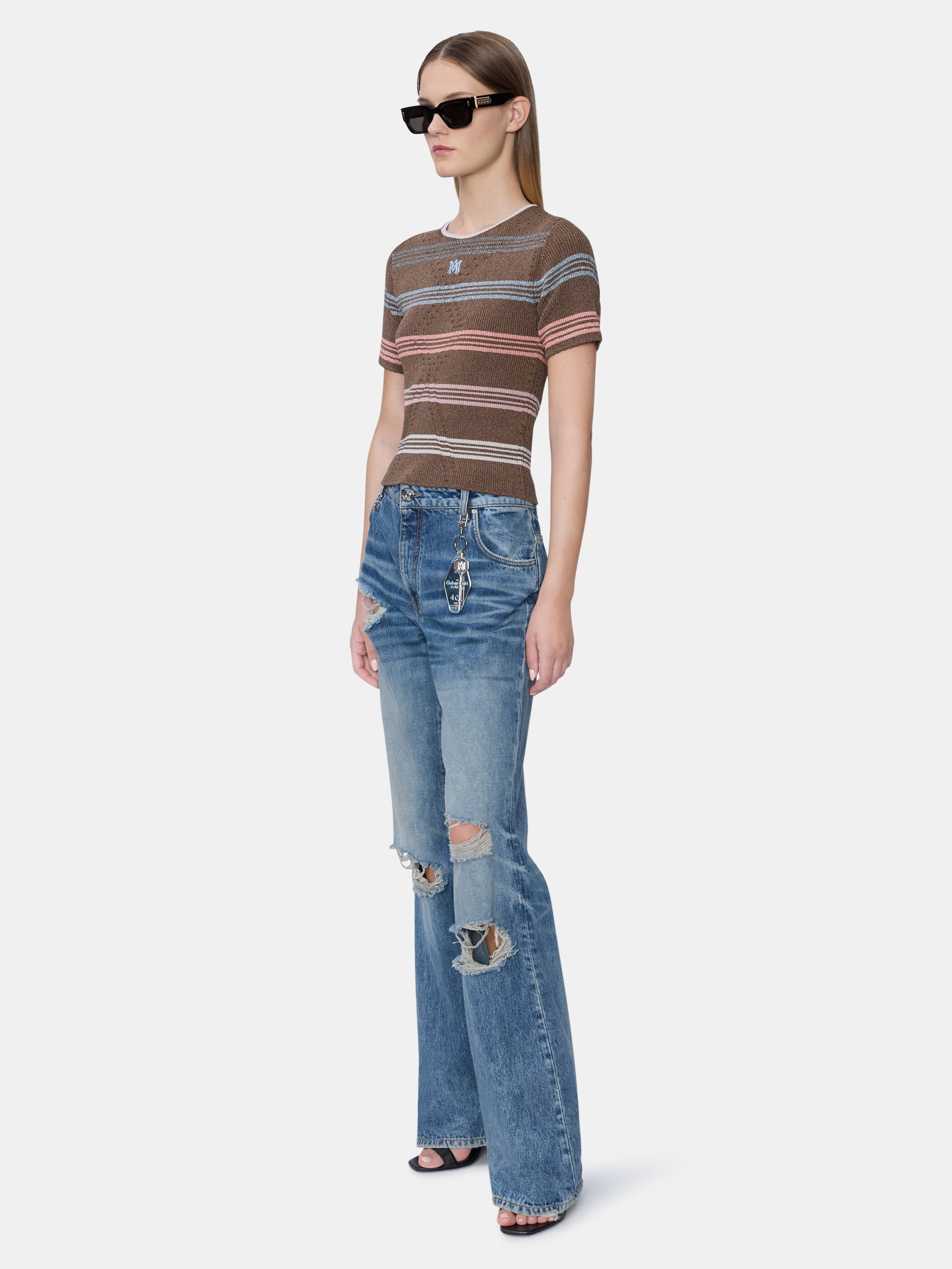 WOMEN - WOMEN'S MA STRIPE TEE - Tobacco