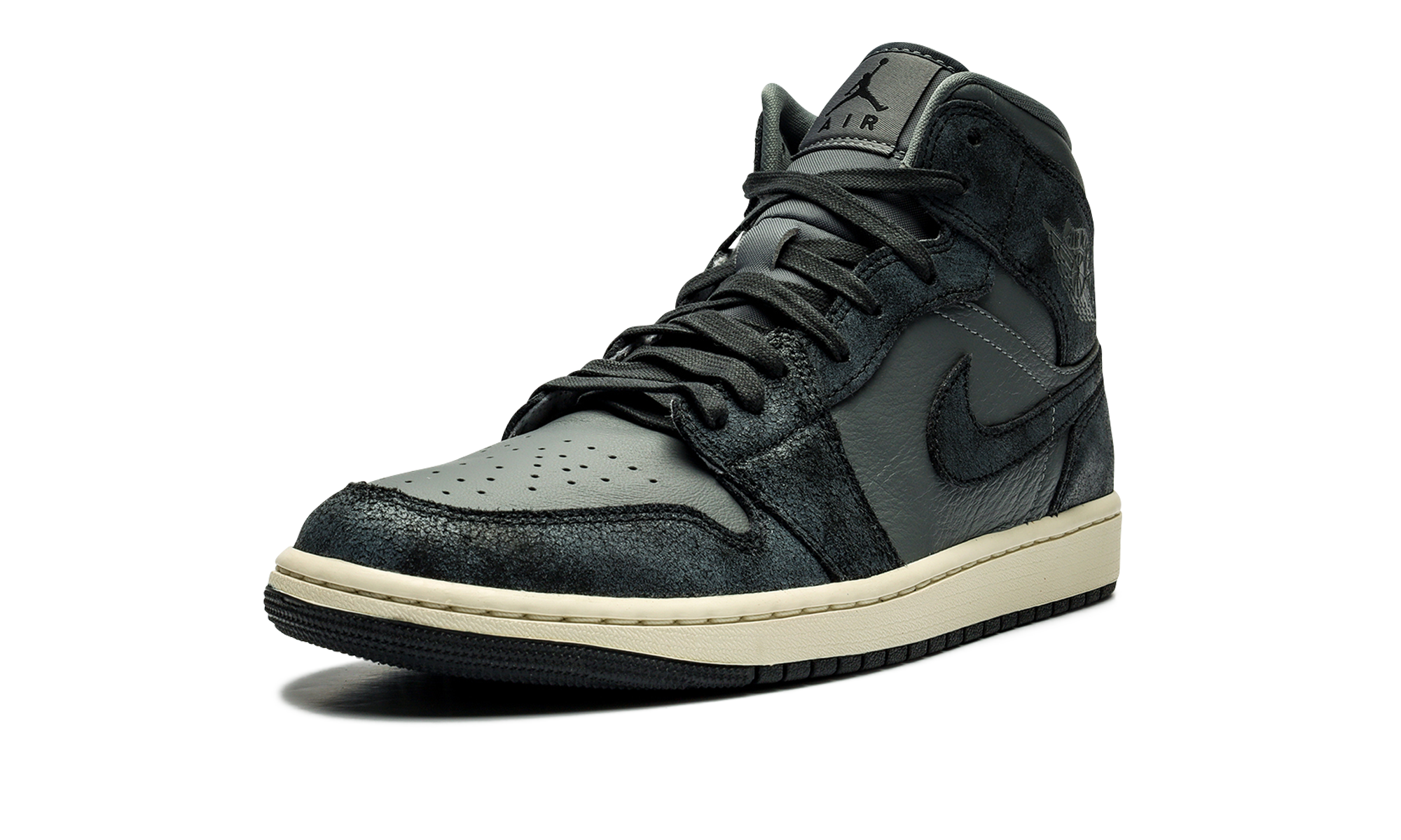 AIR JORDAN 1 MID WMNS "DISTRESSED SMOKE GREY" FJ3448 001