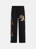 VARSITY PATCH SWEATPANT - Black