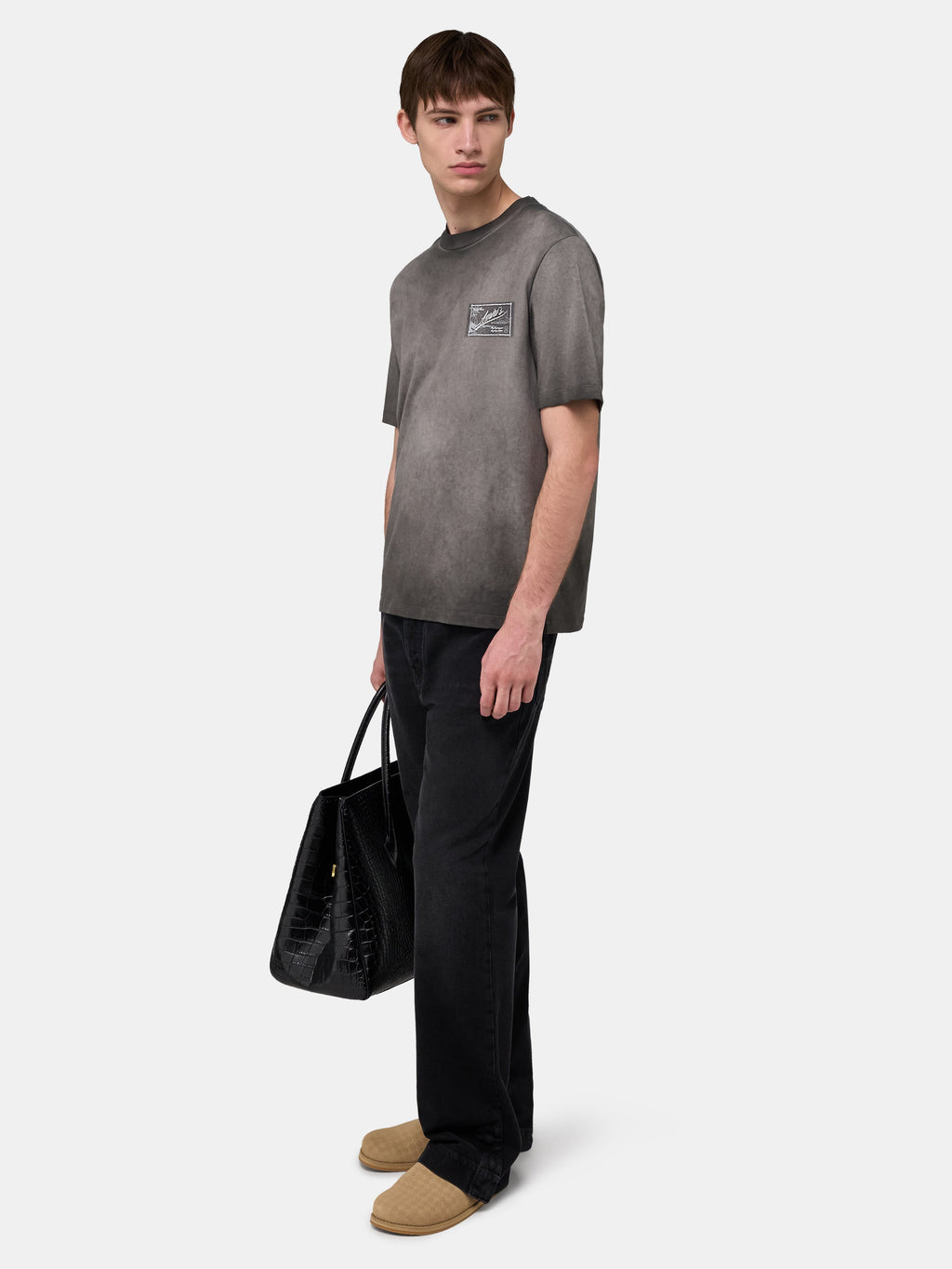 AMIRI QUALITY GOODS LABEL TEE - Black