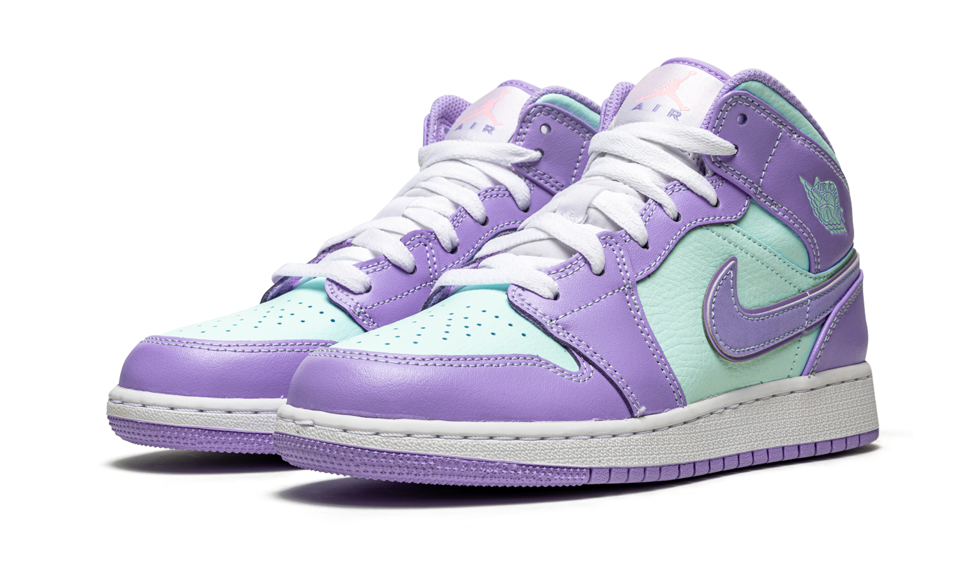 Air Jordan 1 Mid GS "Purple Pulse / Arctic Punch" 554725 500