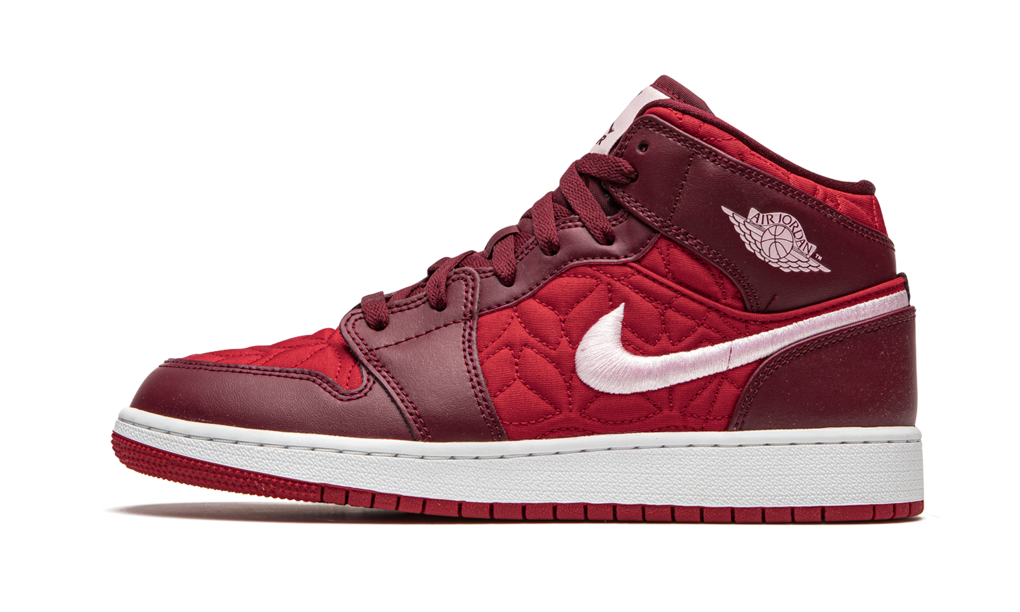 Air Jordan 1 Mid SE GS "Red Quilt" AV5174 600
