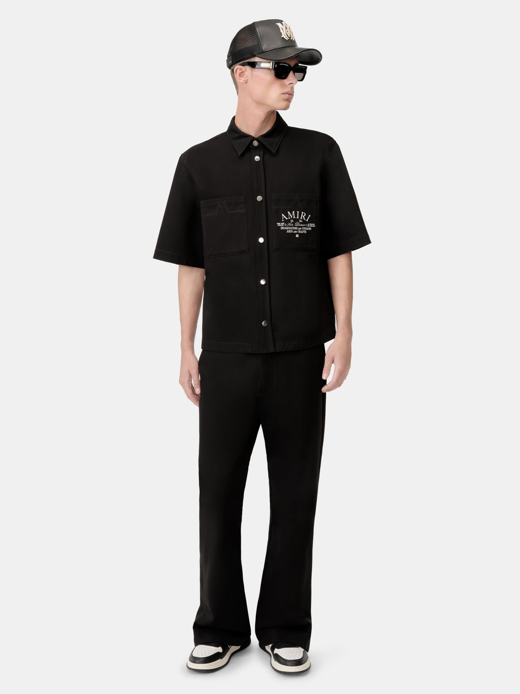 CHINO KICK FLARE - BLACK