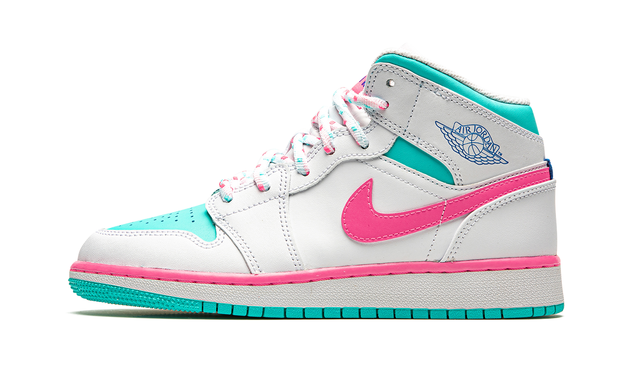 Air Jordan 1 Mid GS "Digital Pink" 555112 102