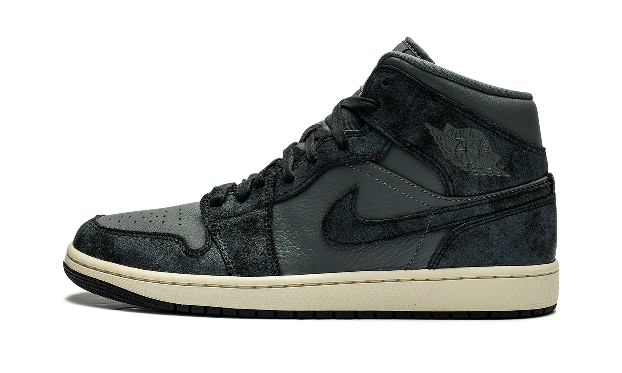 AIR JORDAN 1 MID WMNS "DISTRESSED SMOKE GREY" FJ3448 001