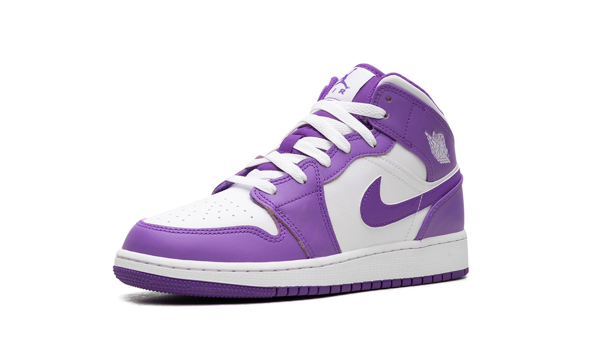 AIR JORDAN 1 MID GS "White / Purple Venom" DQ8423 511
