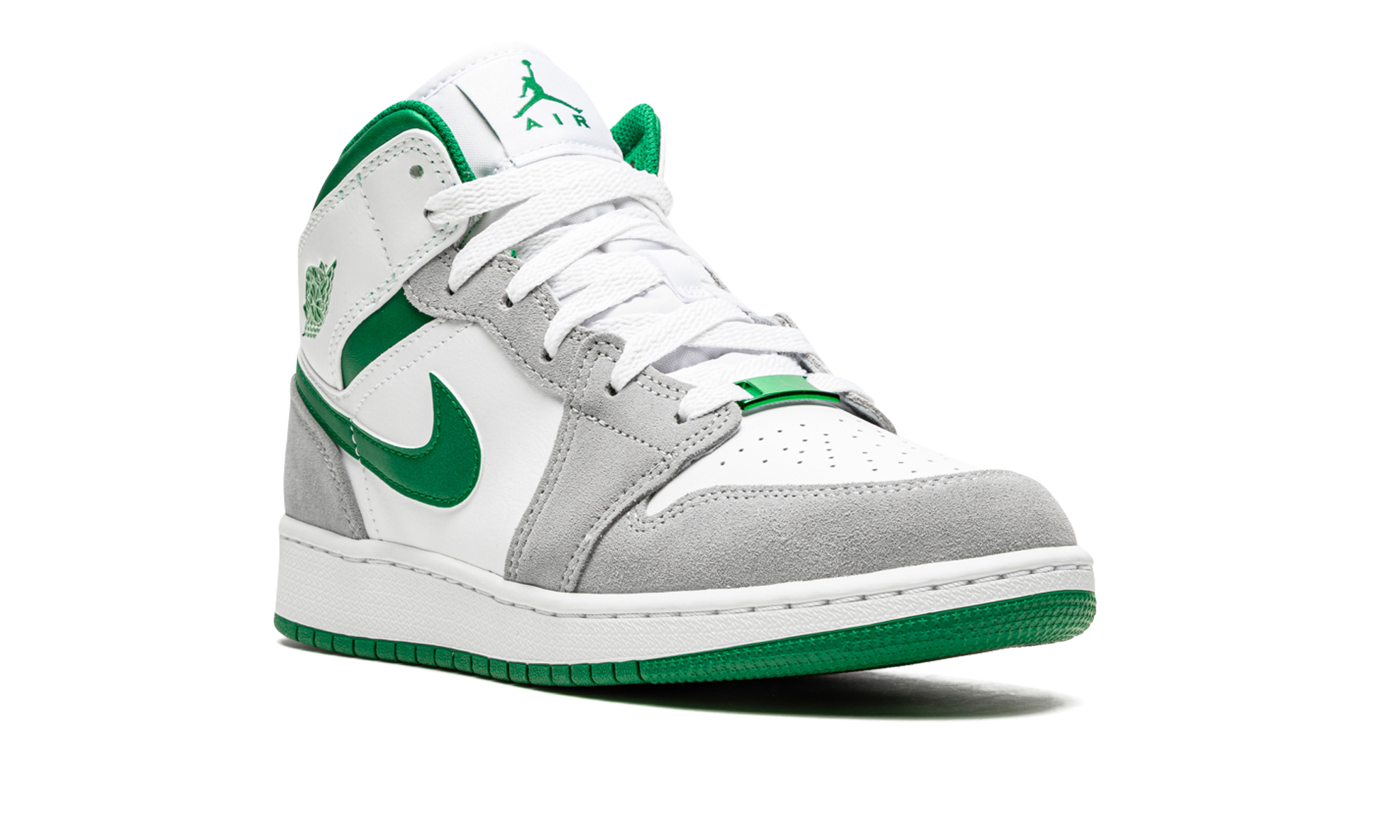 Air Jordan 1 Mid SE GS "Grey / Pine Green" DC7248 103