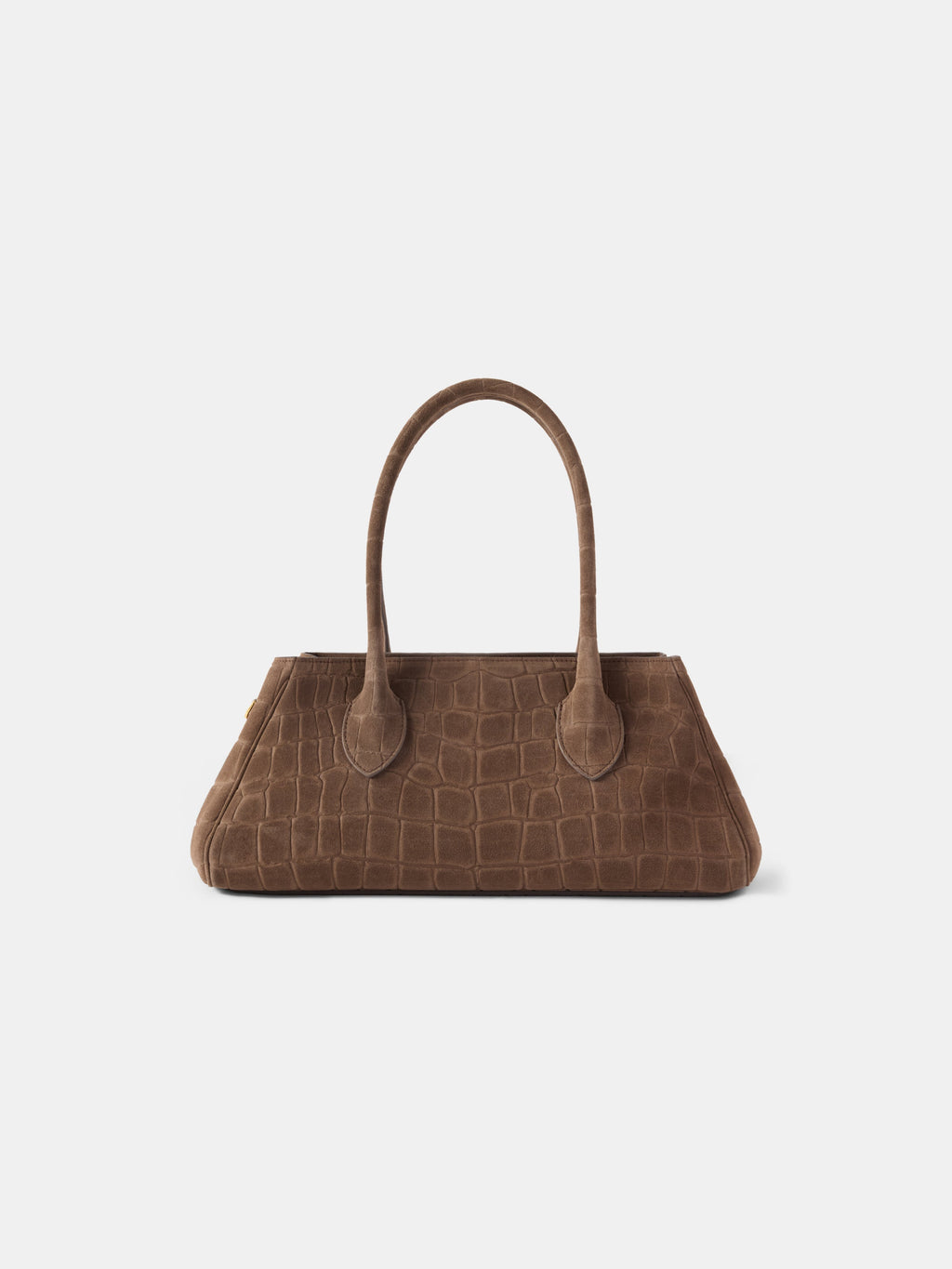 WOMEN - WOMEN'S SUEDE CROC HONEY 40 SHOULDER - Dark Brown
