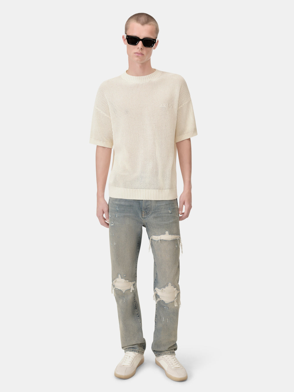 SUEDE STRAIGHT MX1 JEAN - Antique Indigo
