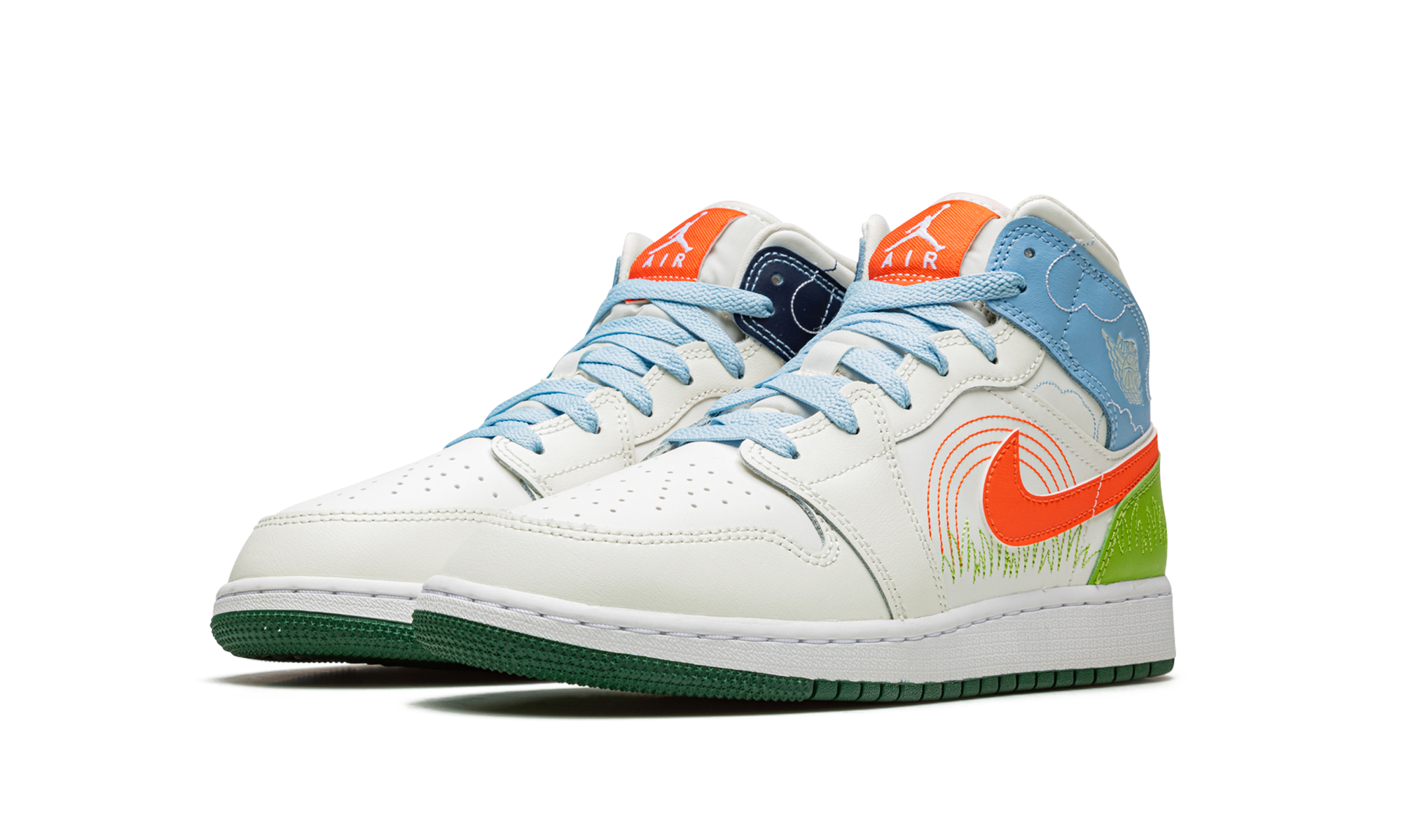 Air Jordan 1 MID SE GS "Stitch" DX2462 100
