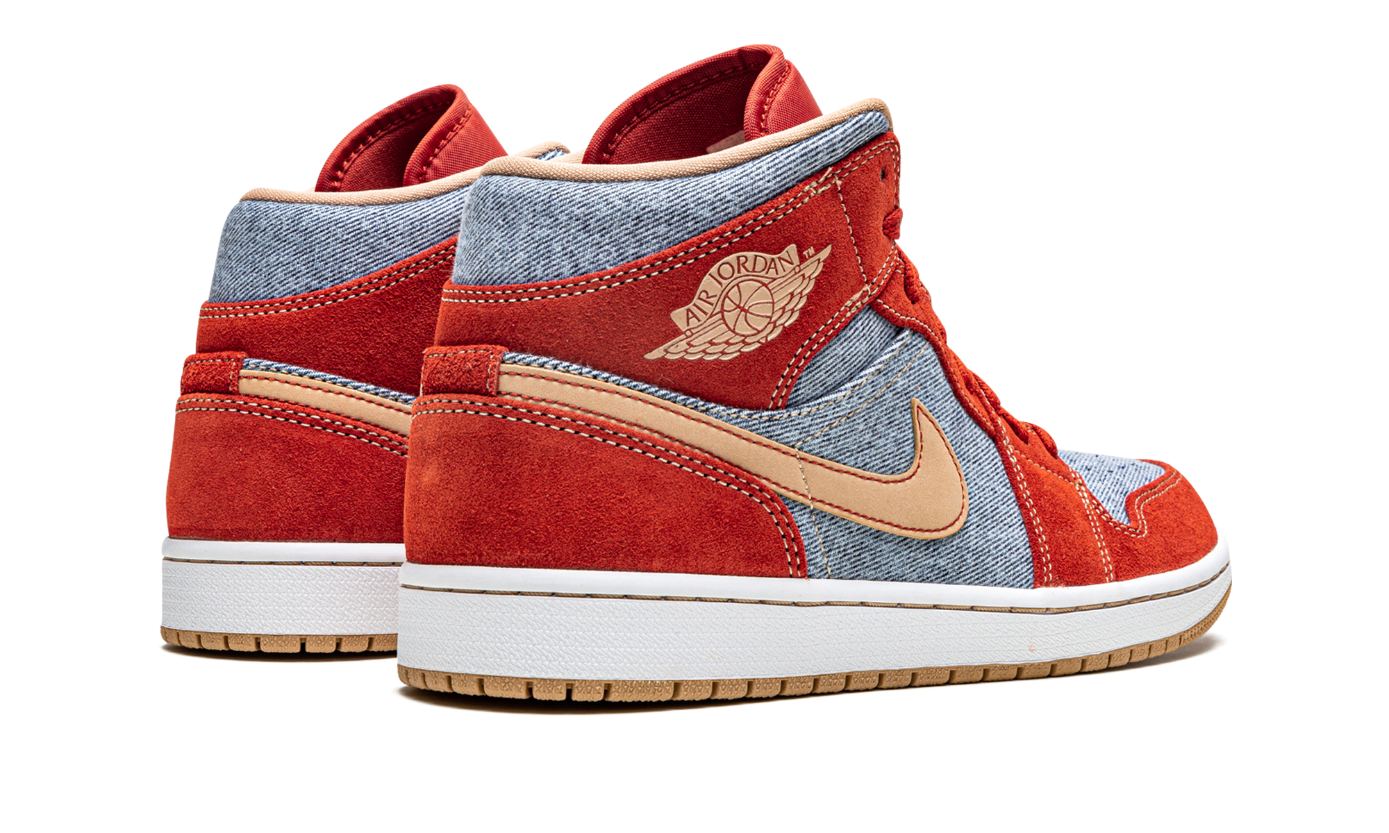 Air Jordan 1 Mid SE "Denim Red Suede" DM4352 600