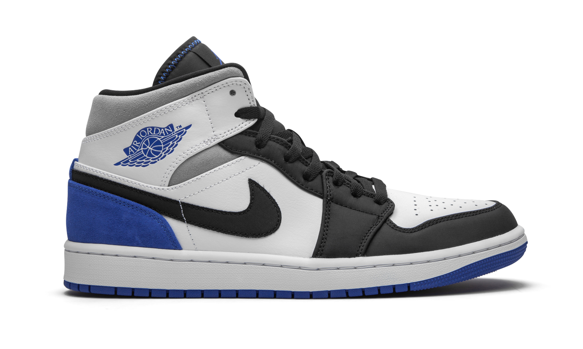 Air Jordan 1 Mid SE "Game Royal Black Toe" 852542 102