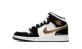 Air Jordan 1 Mid SE GS "Black Gold Patent Leather" BQ6931 007