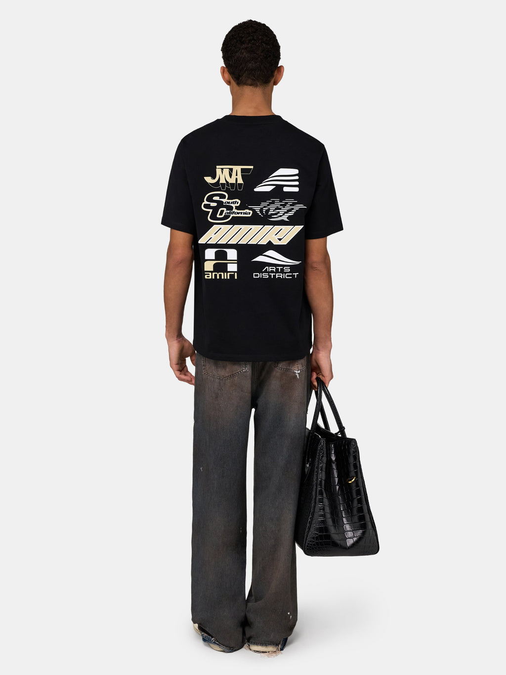 SPORTY LIGHTWEIGHT JERSEY TEE - Black