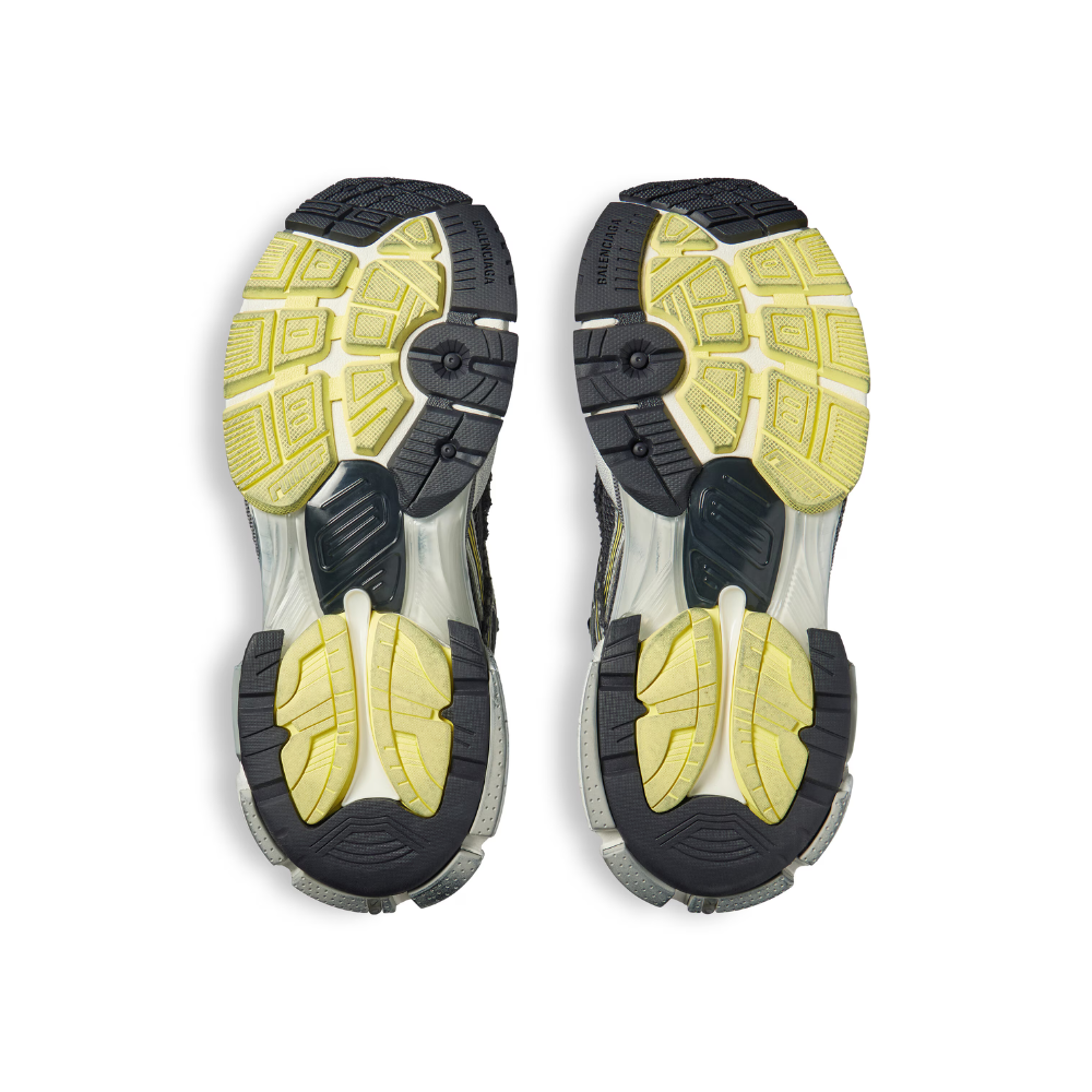 Runner Sneaker – Grey/Yellow/White