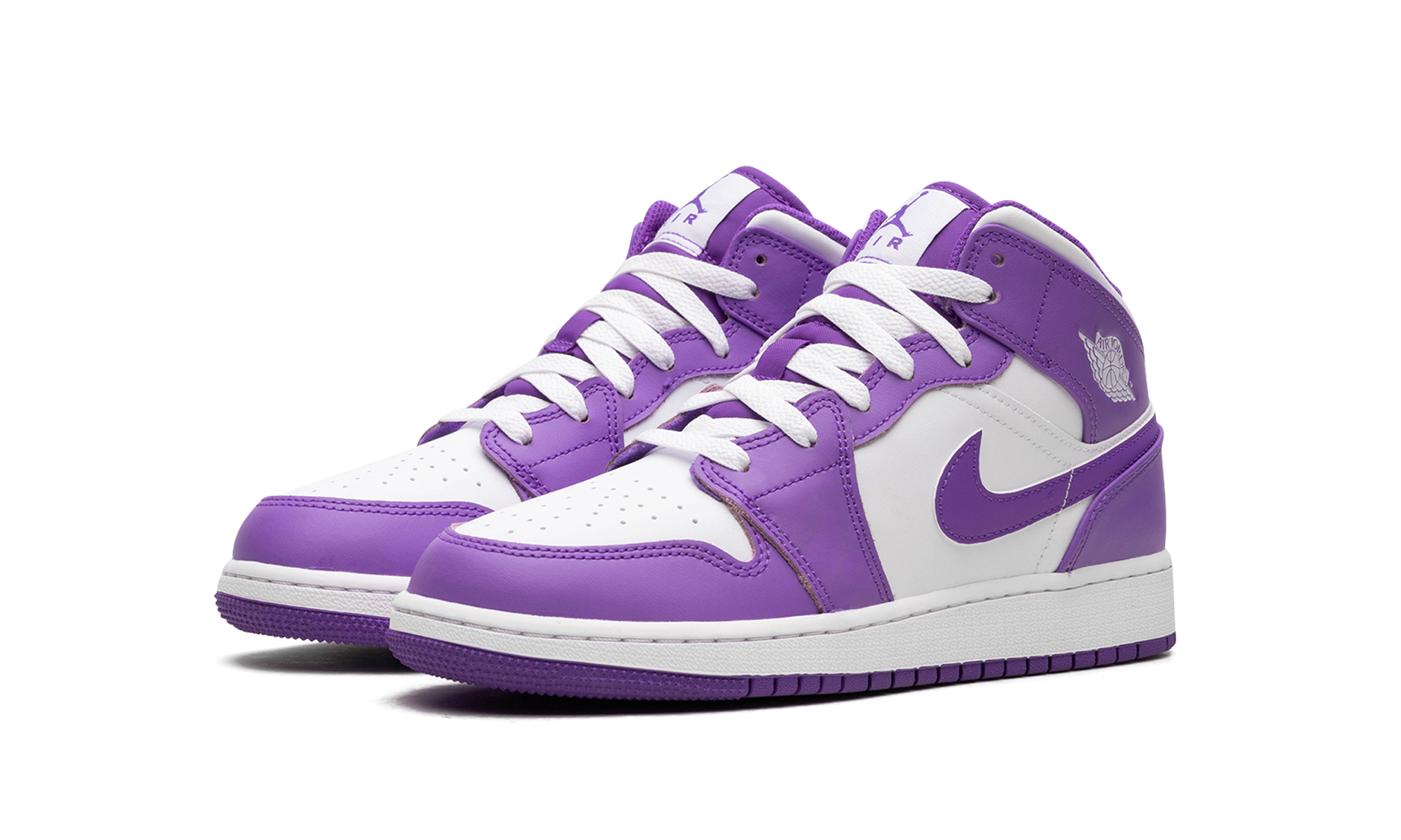 AIR JORDAN 1 MID GS "White / Purple Venom" DQ8423 511